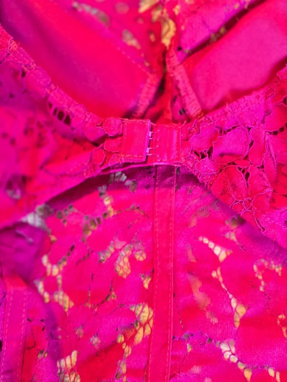 Fashion Nova Raspberry Pink Lace Bodysuit - Picture 4 of 7